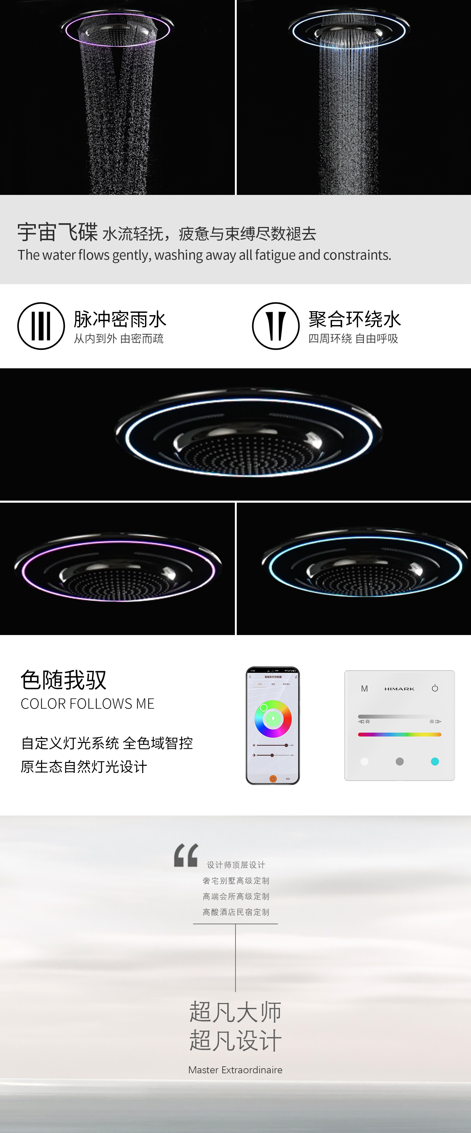 宇宙飞碟花洒系统